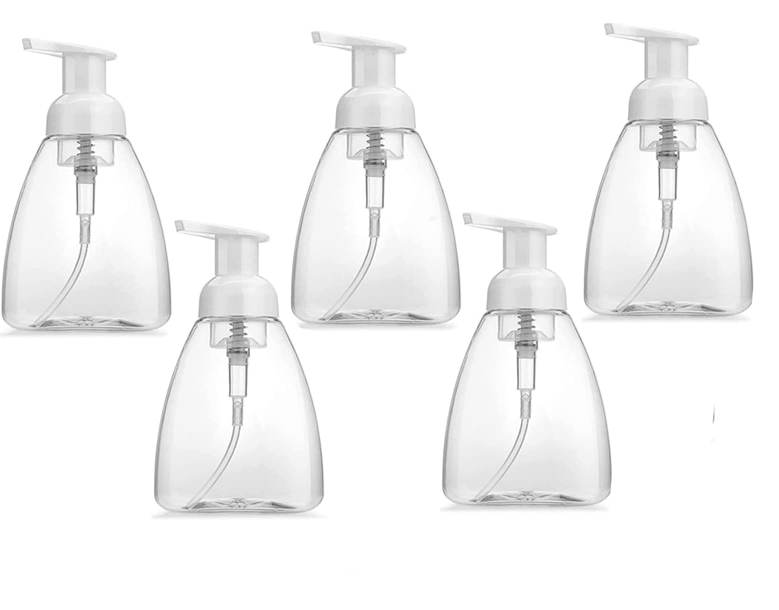 S SYMEFERSoap Dispensers Foaming Soap Dispensers Bottles 300ml (10oz) Empty Foam Liquid Hand Soap Containers BPA Free Plastic Press Bottles for Kitchen and Bathroom 5PCS