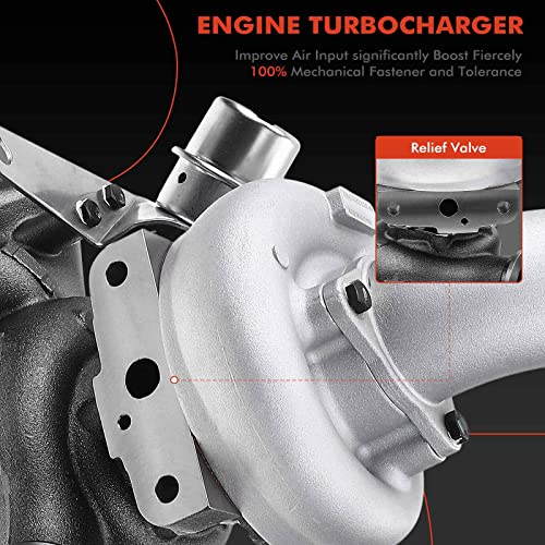 A-Premium Complete Turbo Turbocharger Kit, With Wastegate Actuator & Gasket, Compatible With Chevy Express 2500 3500 1996-2002 & Gmc Savana 2500 1996-1992, B7 1997-1998, 6.5L Diesel, Replace# 12530339 #TOP3