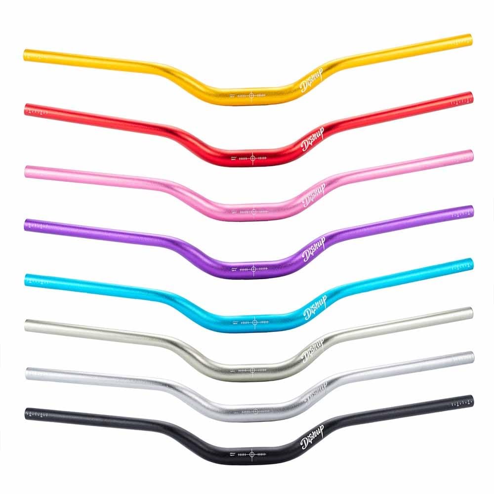 FukkeR Mountain Bike Riser Handlebar Bicicletta Manubrio 780mm 31.8mm MTB Lega di Alluminio Bici da Corsa Manubri Rise 50mm per DH XC AM FR(Gold)