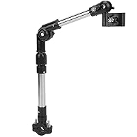 Vista 6 de Soporte de montaje para paraguas, soporte de montaje para sombrilla de bicicleta, conector ajustable de 360°, para manillar, soporte de montaje
