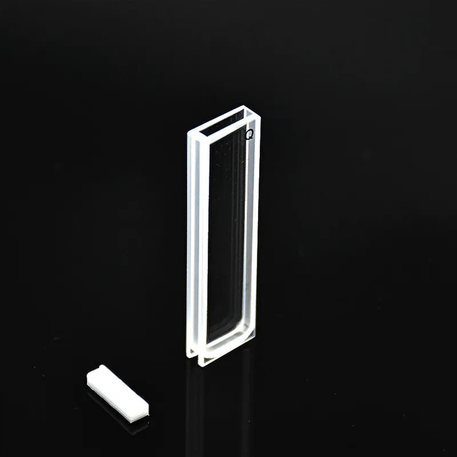 Laboratorio de óptica científica, Celdas de absorción de cuarzo de 3 mm, cubeta de cuarzo de 1,0 ml for espectrofotómetro, tecnología de sinterización de frita, paquete de 2