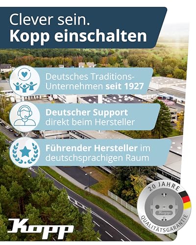 Kopp PARIS 3-fach Abdeckrahmen in Arktis-Weiß - 8,3 x 22,5 cm - Rahmen für Steckdosen & Schalter - Stilvoller Steckdosenrahmen aus Kunststoff - Hochwertiger Lichtschalter-Rahmen