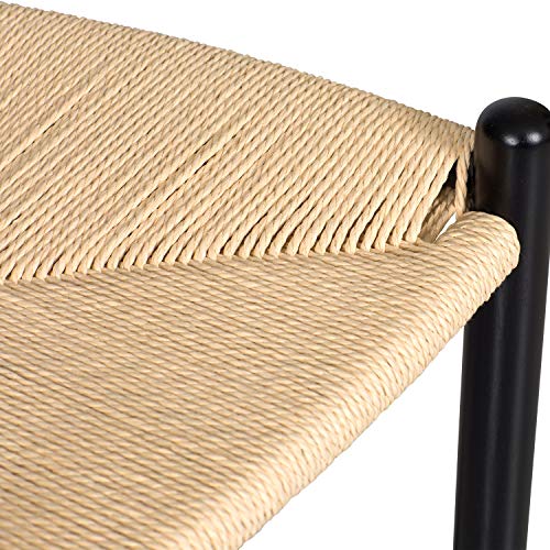 Poly & Bark Weave Counter Stool In Black #TOP7