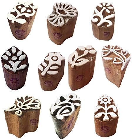 Royal Kraft Tattoo Print Blocks Beautiful Small Animal Design Wood Stamps (Set of 10)