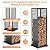 Orbotots 4ft Firewood Rack, Wood Stacker Firewood Outdoor, Black Metal, 1000 lbs Capacity, Indoor Decorative Wood Holder for Woodshed, Storeroom, Patio, Basement (Ellipticalhole)