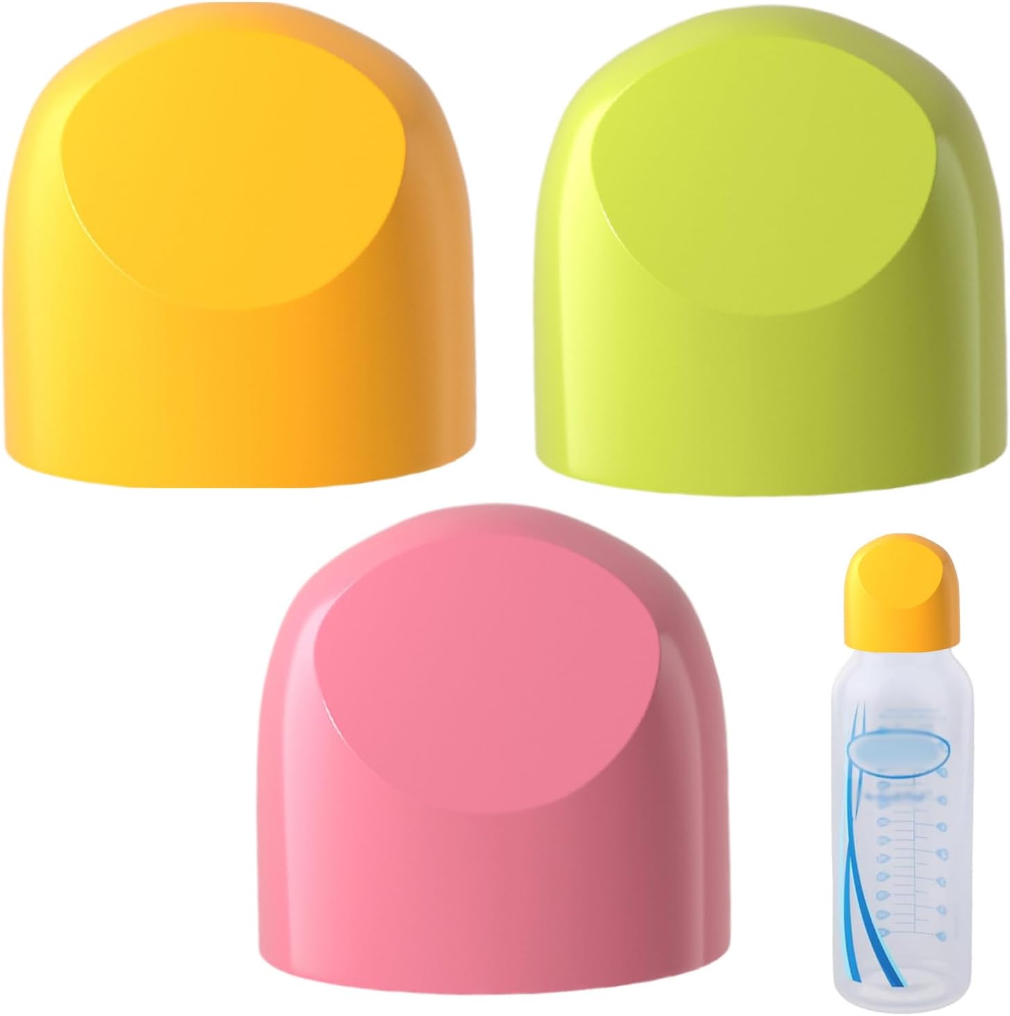 Bottle Cap - Baby Nursing Bottle Cap,3 Piece Parts Accessories Convenient Feeding for Liquid Kids Travel Parents Freezer Water Fridge Milk