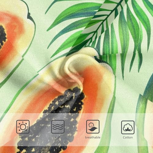 Watercolor Papaya Green Toddler Girls Underwear 2t Cotton Panties for Girl Artistic Undies Kids Briefs3