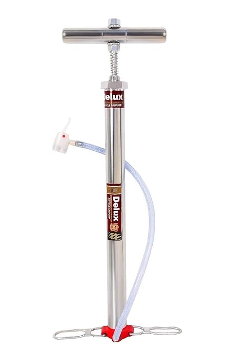 ROYAL WAVES AIRQUIC Gold Connection AIR Pump B.C.P with Dual Nozzle for BYCYCLE,Bike,CAR