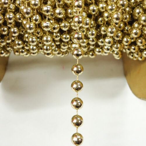 10 Yards Beaded Pearl Trim Strand 8mm Wide Gold Fabric