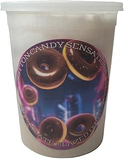 Chocolate Glazed Donut Gourmet Cotton Candy - Cotton Candy Sensations