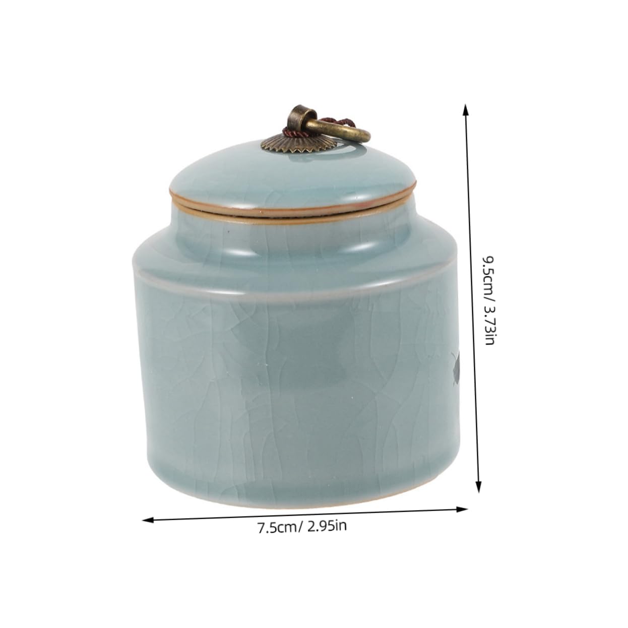 Barattoli Di Stoccaggio in Ceramica Coperchio Sigillato Per Alimenti Secchi e Tè, Set Da 2 Pezzi, Design Elegante Per Cucina, Famiglia, Hotel e Ristoranti