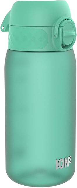 Ion8 Butelka dla Dzieci, 350 ml/12 oz, Szczelna, Łatwa do Otwarcia, Bezpieczny Zamek, Można Myć w Zmywarce, Bez BPA, Uchwyt do Przenoszenia, Łatwa do Czyszczenia, Bezwonny