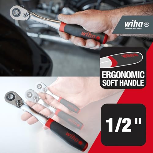 Wiha SB338101 Cricchetto Con Levetta D'inversione 1-2'' 250 Mm - 2