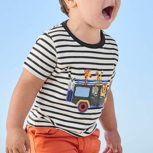 Kids Boys Striped Long Sleeve Undershirt Children's Crewneck Clothes T Shirts Teens Athletic Tops Tee School Uniform4