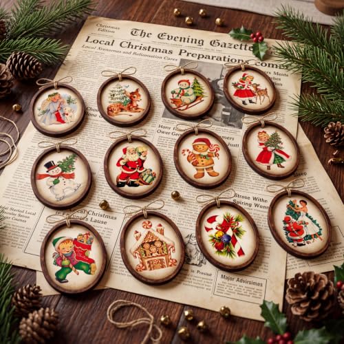 36 Pcs Vintage Christmas Ornaments - image 8