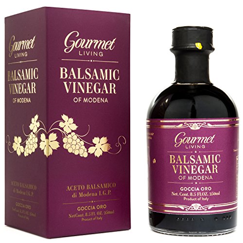 Gourmet Living Balsamic Vinegar of Modena - 250 ml Barrel-aged Certified IGP Balsamico
