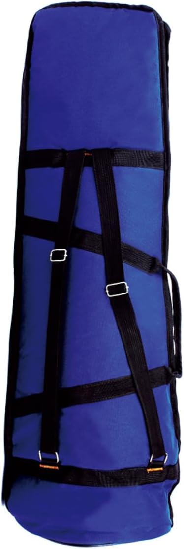 Generic Large Capacity Trombone Bag Oxford Cloth Musical Instrument Case with Accessory Pocket Cotton Padding Lightweight Protective Carrying Bag for Travel and Practice