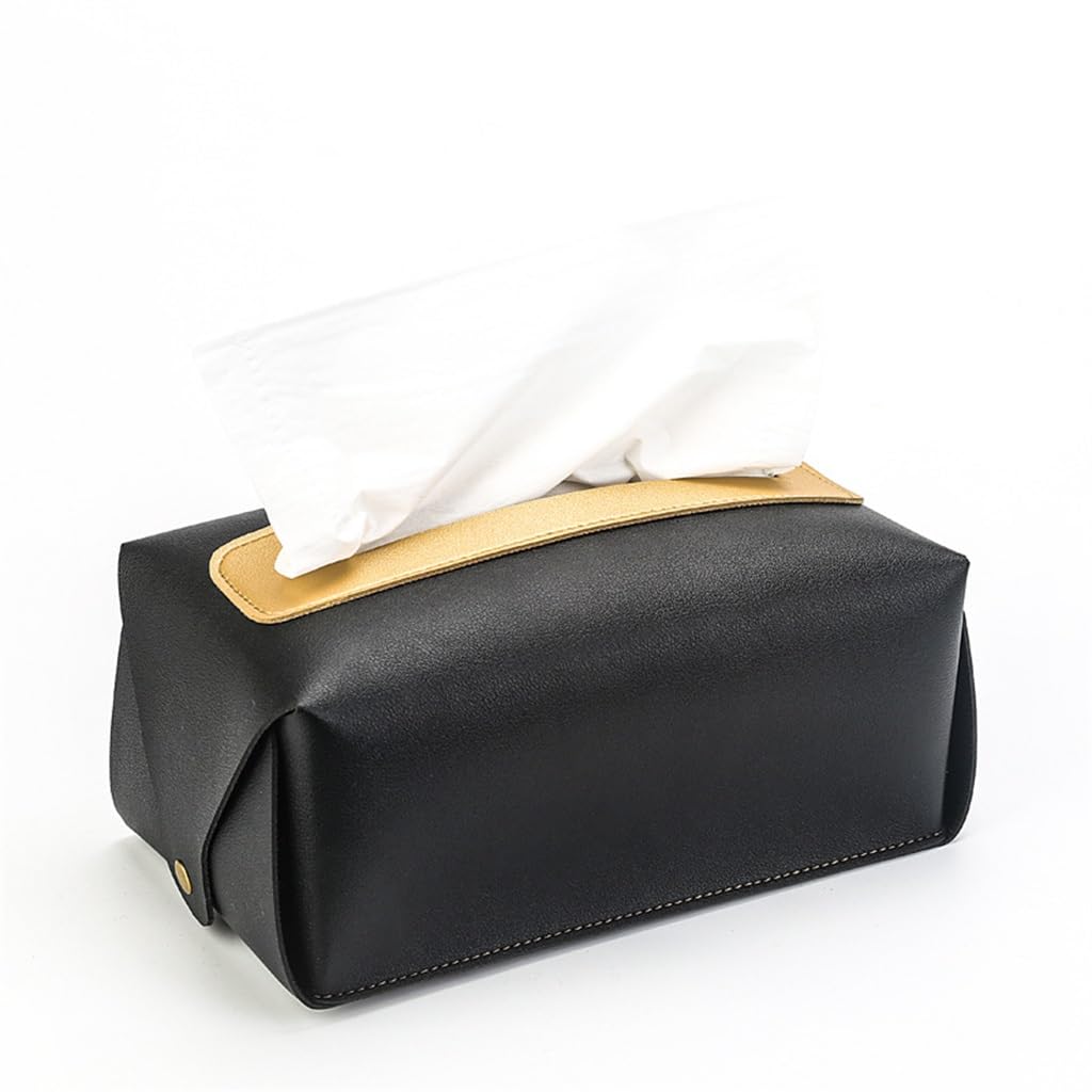 Sac à mouchoirs en papier voiture étanche en cuir PU épais résistant