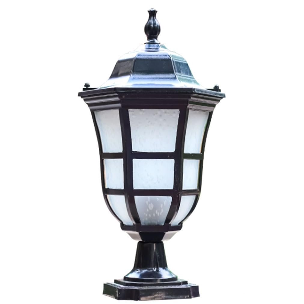 Lampadaires en aluminium étanches avec diffuseur en verre pour grand jardin
