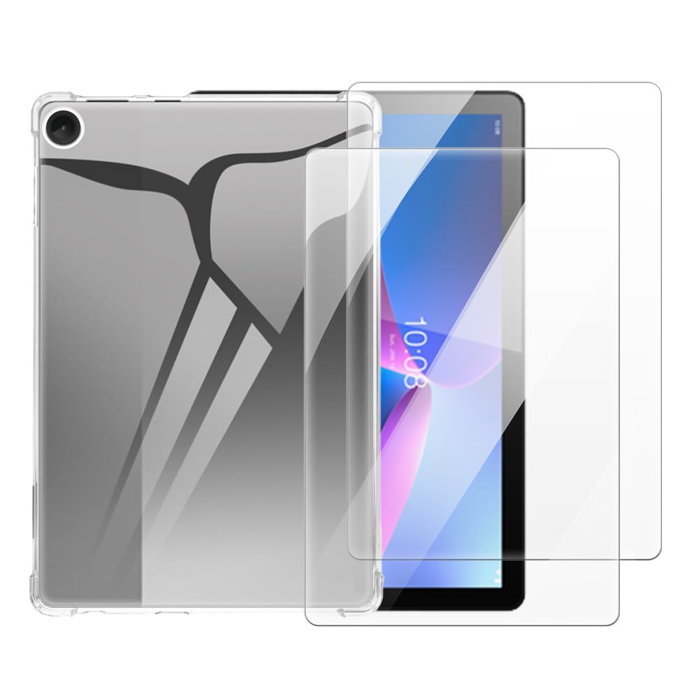 Funda Lenovo Tab M10 3rd Gen evita pantallas rotas con este protector de vidrio transparente 2 en 1 8