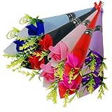 ソープフラワー 花束 全5色 10本 枯れないお花 ローズ フラワーギフト 卒業式 卒業祝い 卒園祝い 入学 幼稚園 保育園 小学校 中学校