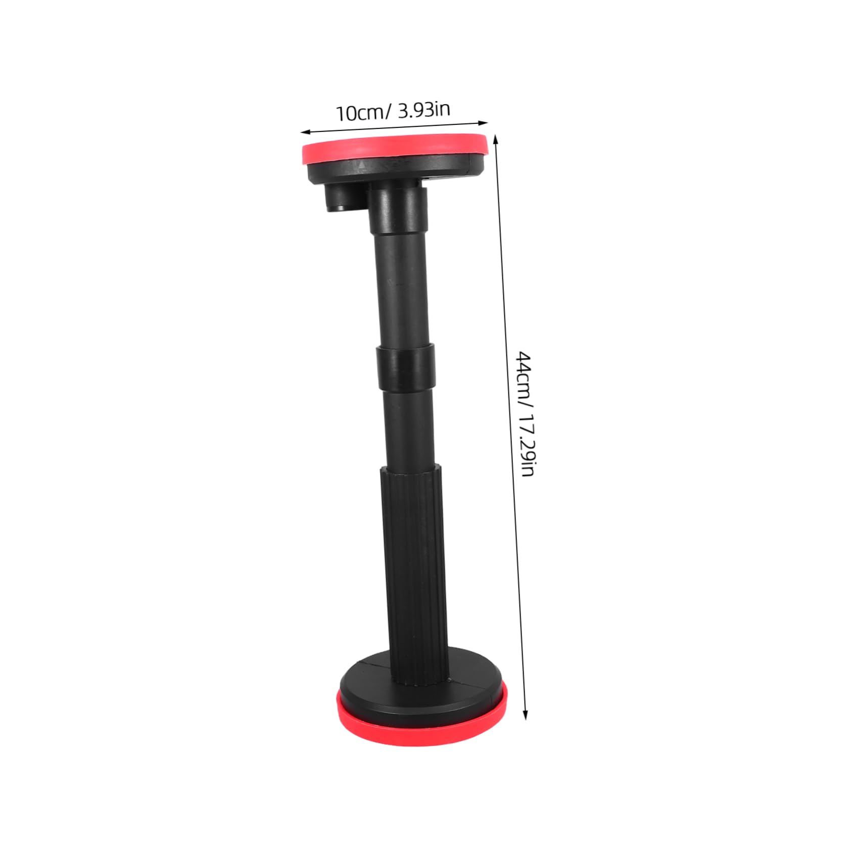 SHINEOFI 2 Soportes Telescópicos Ajustables Negros 18-44cm para Gabinete de Baño, Estructura Estable y Base de Nylon para Instalación de Lavabo