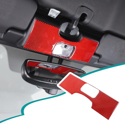 Hudiriy Real Soft Carbon Fiber Car Inside Rearview Mirror Base Decorate Cover Trim Sticker Compatible with Mazda MX-5 2016-2023, Roof Rearview Mirror Bracket Base Interior Protection Accessories,Red by Hudiriy - Used condition - US$16.62