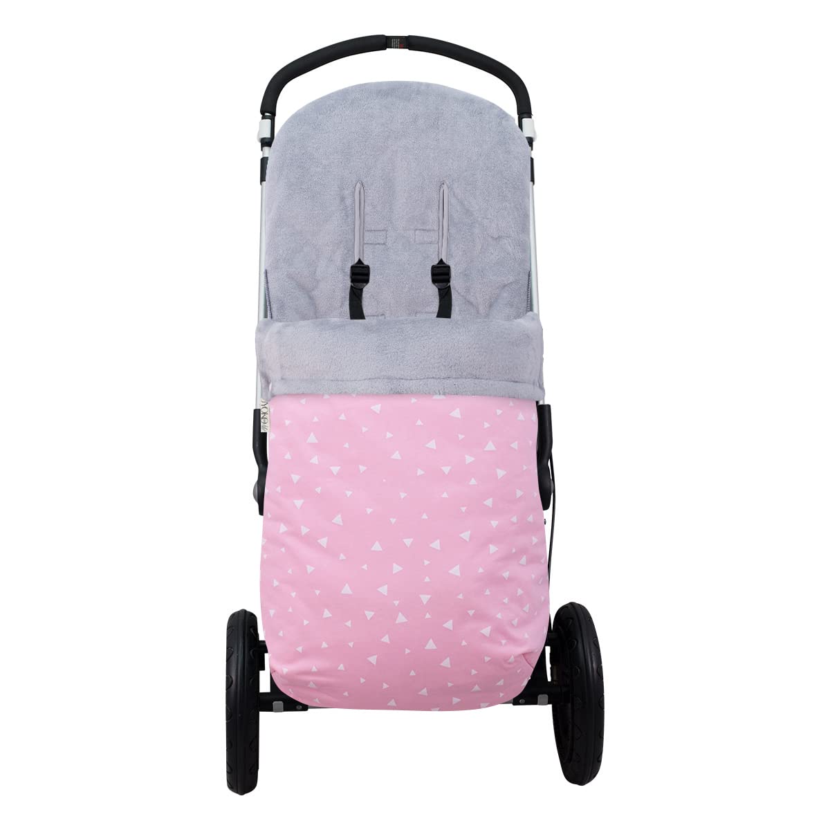 JYOKO Kids Saco Universal para Cochecito, Sacos de Abrigo para Carritos, Saco Invierno Silla Paseo, Saco de Silla de Bebe con Cremallera Desmontable, Capa Regulable (Pink Sparkles, Polar)