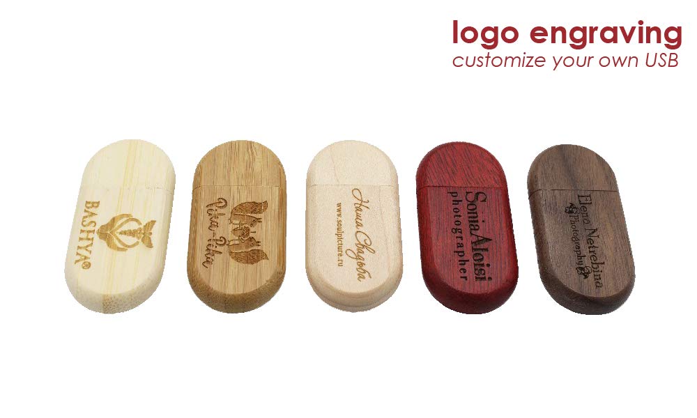 8GB USB Stick Holz 10 Stück USB Stick Hochzeit USB Holz Gravur Hölzern Flash Speicherstick USB2.0 Wood USB-Flash-Laufwerk by A Plus+