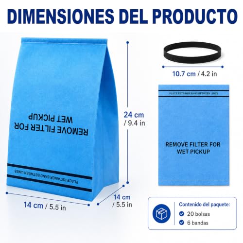 La mejor selección de Bolsas para aspiradoras de mano del mes. 7 Imagen adicional