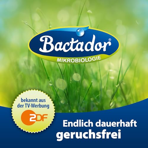 Bactador Konzentrat 1L inkl. Mischflasche - Enzymreiniger - Geruchsentferner & Fleckenentferner - Ergibt bis zu 50 Liter - Mikrobiologischer Geruchsneutralisierer - Hunde/Katzenurin Entferner