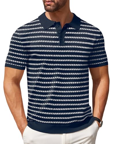 COOFANDY Mens Golf Polo Shirts Short Sleeve...