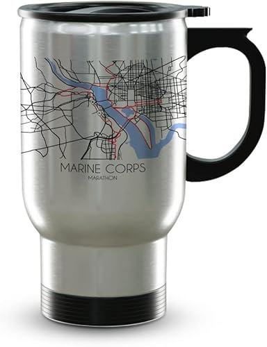Miniatura 27 de TJ Originals Taza de café New York City Trail, taza de cerámica de 11 onzas, regalos motivacionales para hombres, recuerdo de camino de maratón