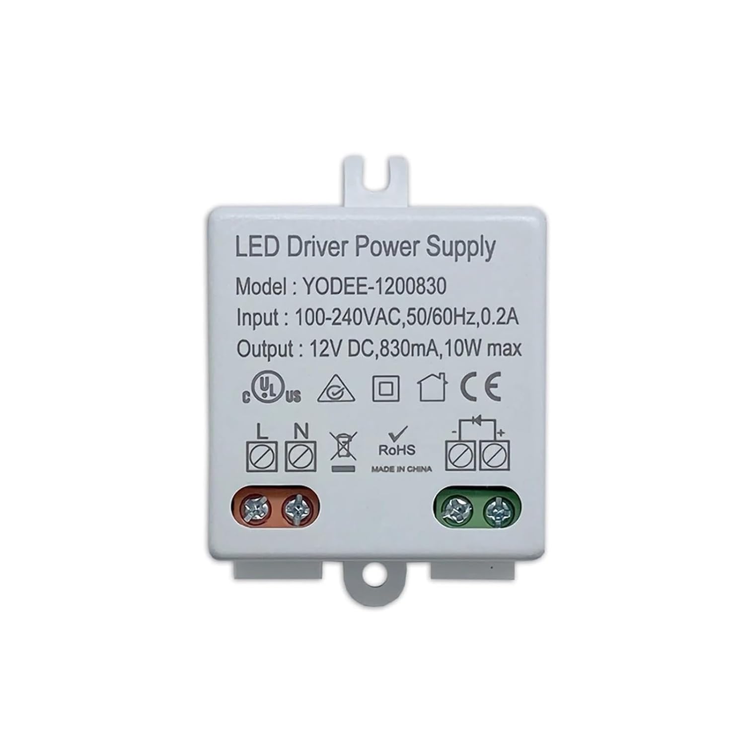 DC12V 10W LED Power Driver Lighting Transformer LED Light Strip 12V 830mA Power Adapter