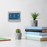 Thermostat intelligent couleur Wi-Fi Honeywell Home RTH9585WF, programmable sur 7 jours, écran tactile, Energy Star, prêt pour Alexa, nécessite un fil C, non compatible avec le chauffage à tension de ligne, Argent