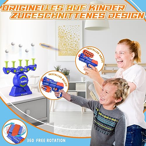 Zookao Hover Spielzeug Pistole für Nerf Gun Zielscheibe, Ab 6 7 8 9 10 11 12 Jahre Junge Weihnachten Geburtstags Geschenke - Indoor & Outdoor Spiele für Kinder