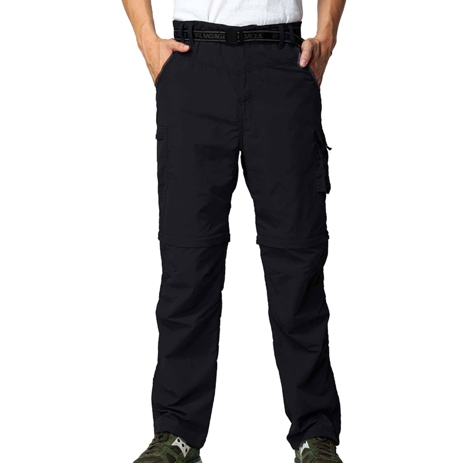 Herren Wanderhose Zip Off Leichte Atmungsaktiv Schnell Trockend Trekkinghose Abnehmbar Funktionshose Stretch Sommer Outdoorhose