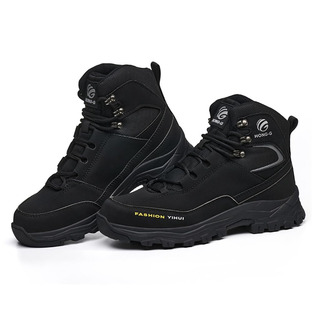 Sicherheitsschuhe Herren Damen S3 Leicht Wasserdicht Hoch Arbeitsschuhe rutschfest Sicherheitsstiefel mit Stahlkappen
