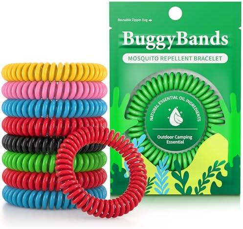 BuggyBands 24 Pack Mosquito Bracelets, Mosquito Bands for Adults ...