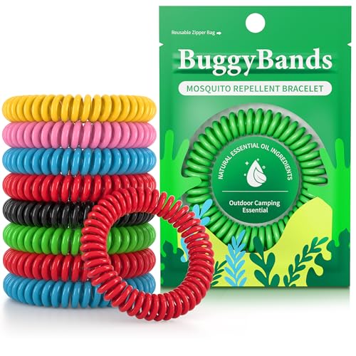 BuggyBands 48 Pack Mosquito Bracelets, Mosquito Bands for Adults and Kids with Individually Wrapped...