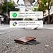 [2026 New] Dual Platform(Both iOS&Android) Rechargeable Air Tags Wallet Tracker Card, Slim Wallet Finder, Compatible with Apple Find My & Google's Find Hub, Item Locator, Wireless Charge, Key Finder