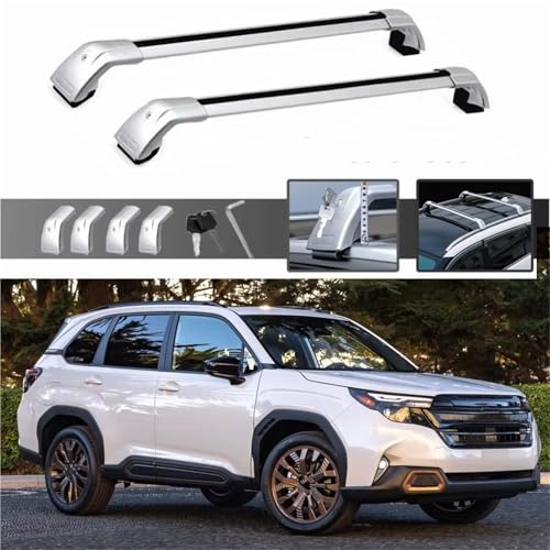Barres de toit pour Subaru Forester Touring et Sport, transversales réglables et verrouillables