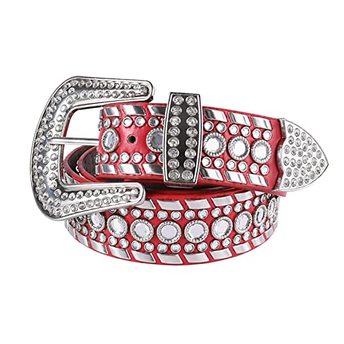 Ceinture cuir strass femme vintage pour ajuster vos jeans amples avec style