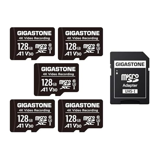 GIGASTONE 128GB Micro SD Card 5-Pack