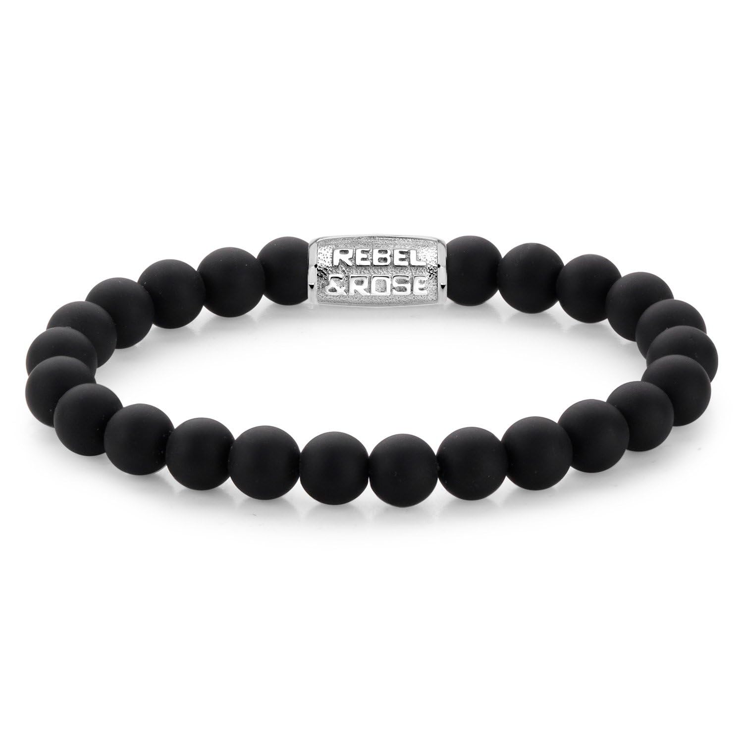 Rebel & Rose Herren-Armband Mad Panther 8 mm RR-80021-S