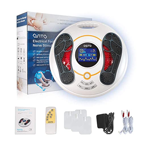 Osito Circulation System & Nerve Muscle Stimulator - Improves Foot Circulation And Neuropathy, Relieves Feet Legs Pains, Relaxes And Massages Body With Tens Unit & Ems, Clinical-Proven Effective #TOP6