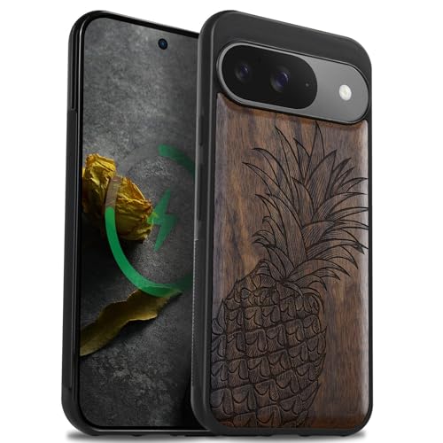 Étui Magnétique Pixel 9 Coque Bois - Protection durable anti-chute et anti-rayures pour smartphone