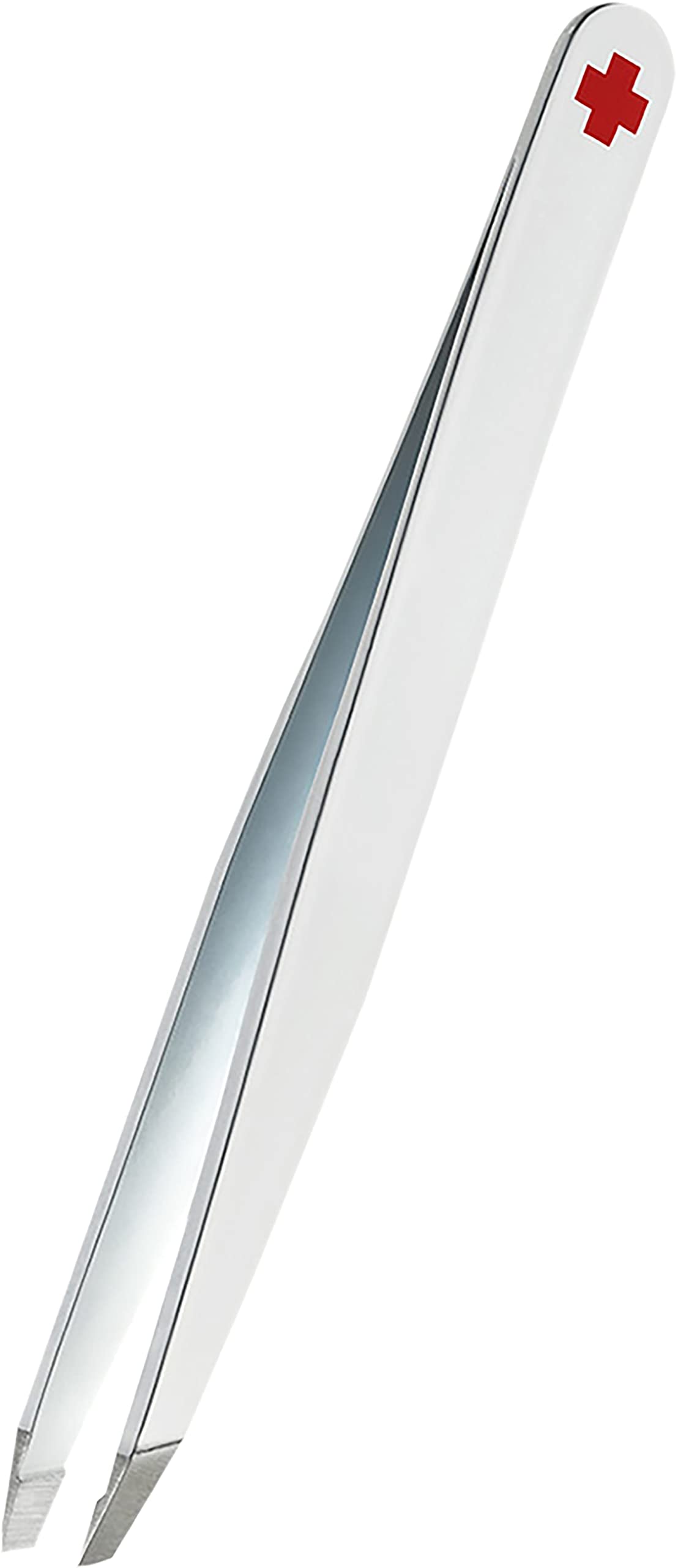 Pince à epiler elite Rubis Swiss Cross- antidérapante - Pince à épiler poils incarné - blanc