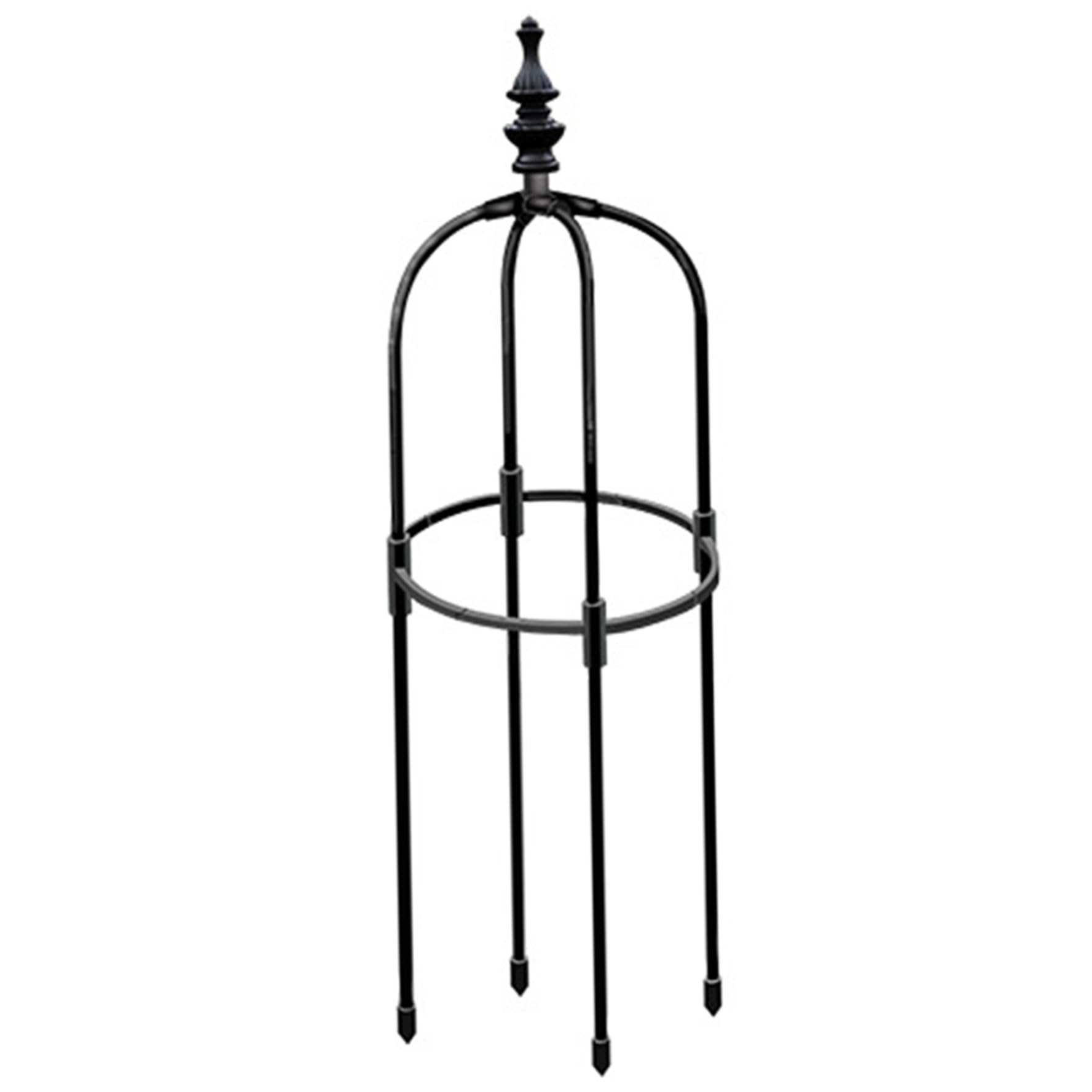 Obelisk Trellis 3ft Tall Round Thicken Rustproof Topiary Frame DIY Plant Climbing Easy to Assemble Plant Frame for Indoor Outdoor Garden Climbing Plants Obelisk Trellis