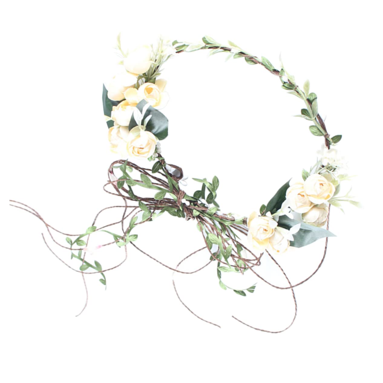 FOMIYES 2piezas Diadema De Flores Simuladas Para Bodas y Fotografía Accesorio Floral Para Verano
